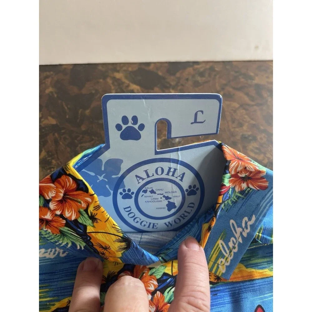 Pet Hawaiian Floral Shirt for Dog - Beautiful Print!